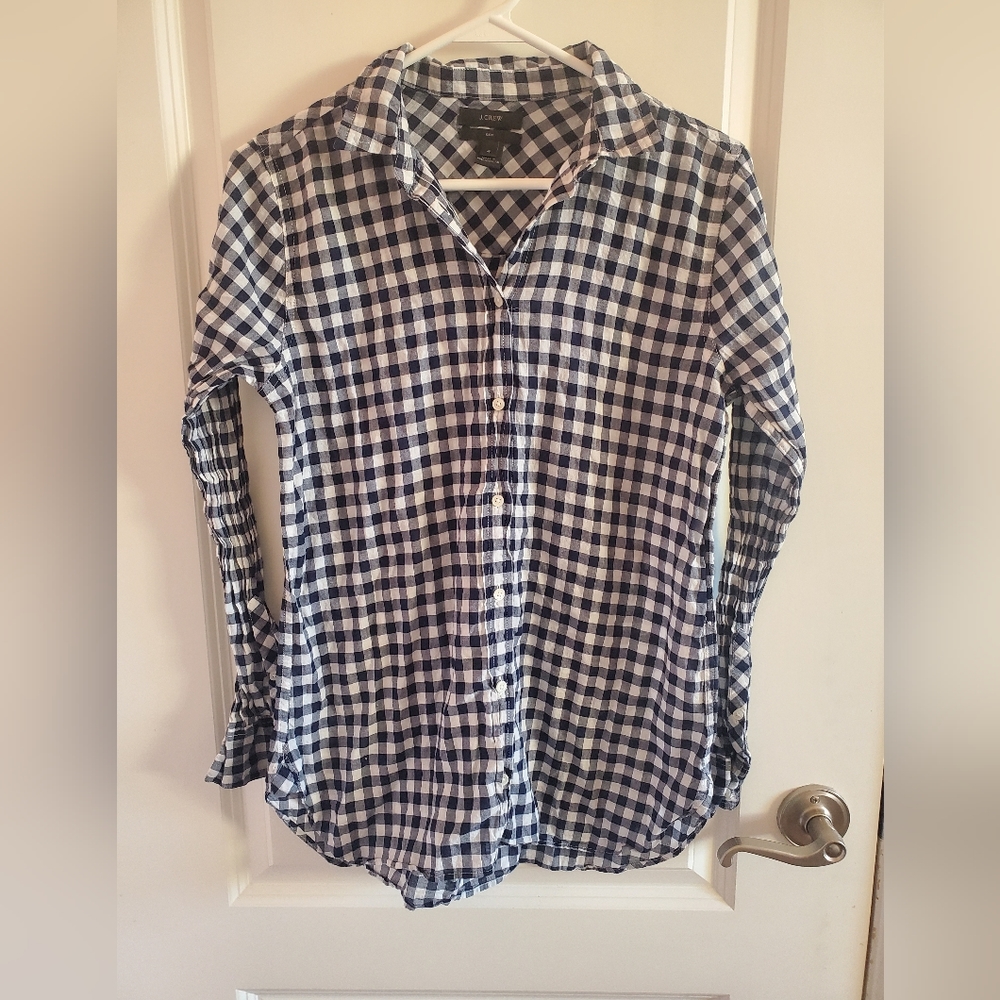 J Crew Plaid Button Down Shirt